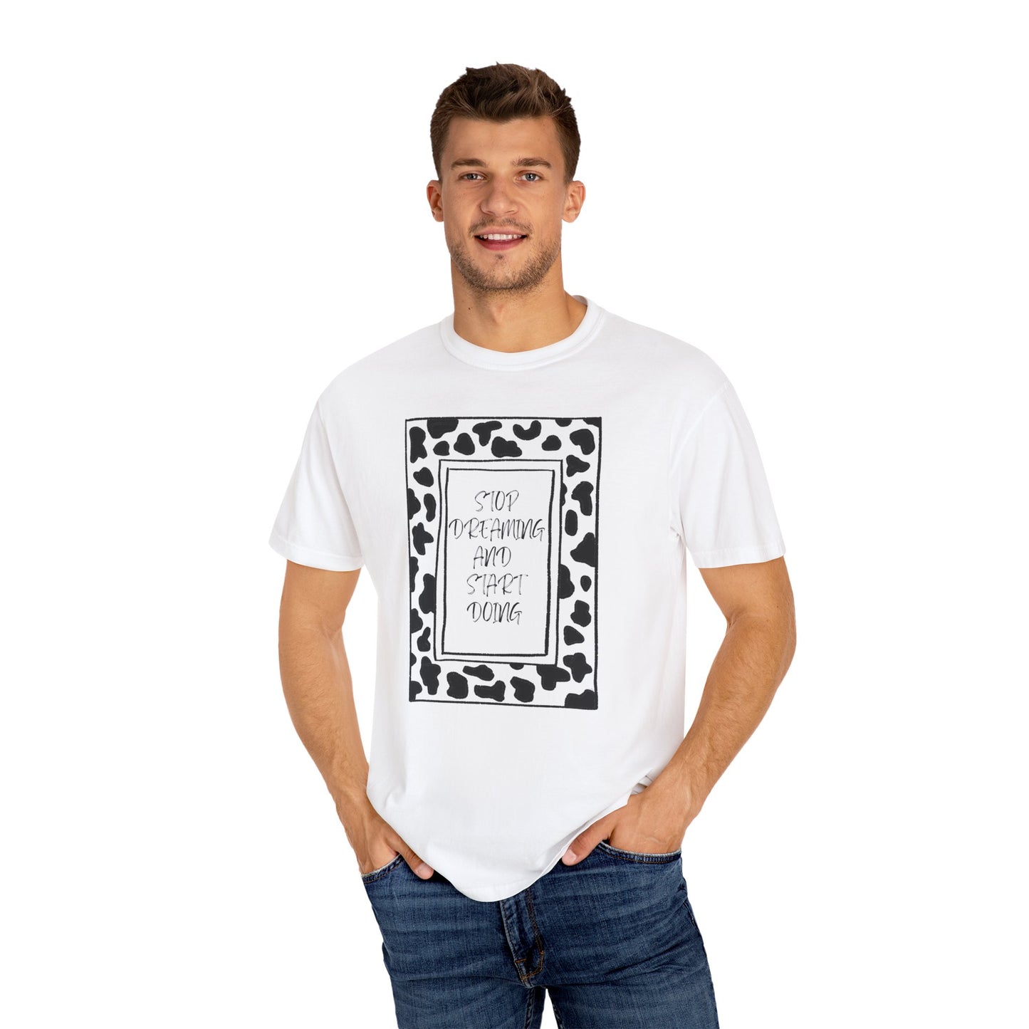 Stop Dreaming and Start Doing - Cow Print Frame