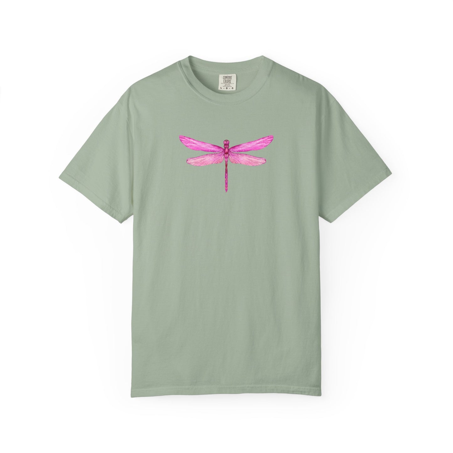 Bright Iridescent Pink Dragonfly