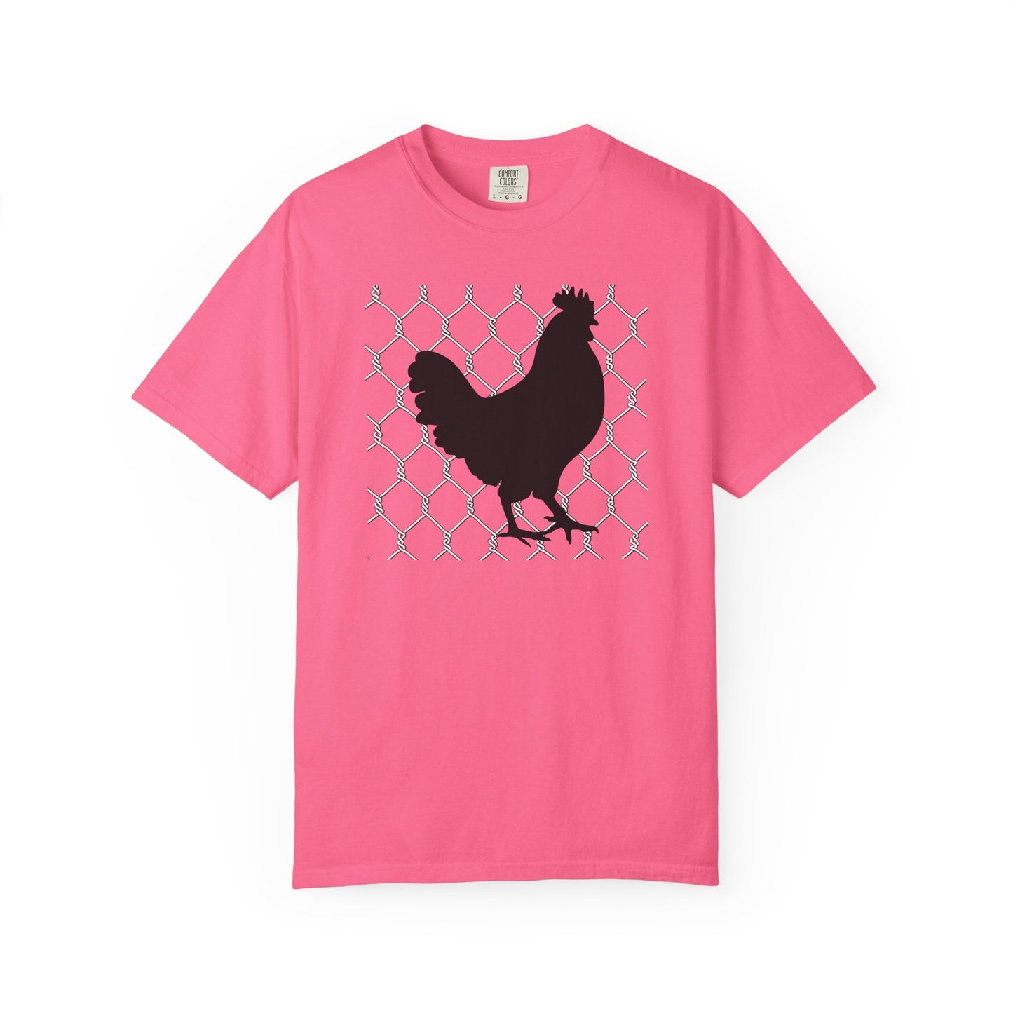 Black Rooster Chicken Wire