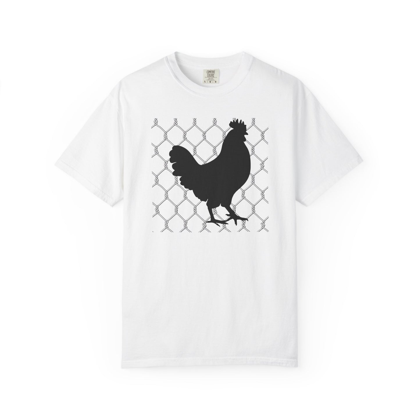 Black Rooster Chicken Wire