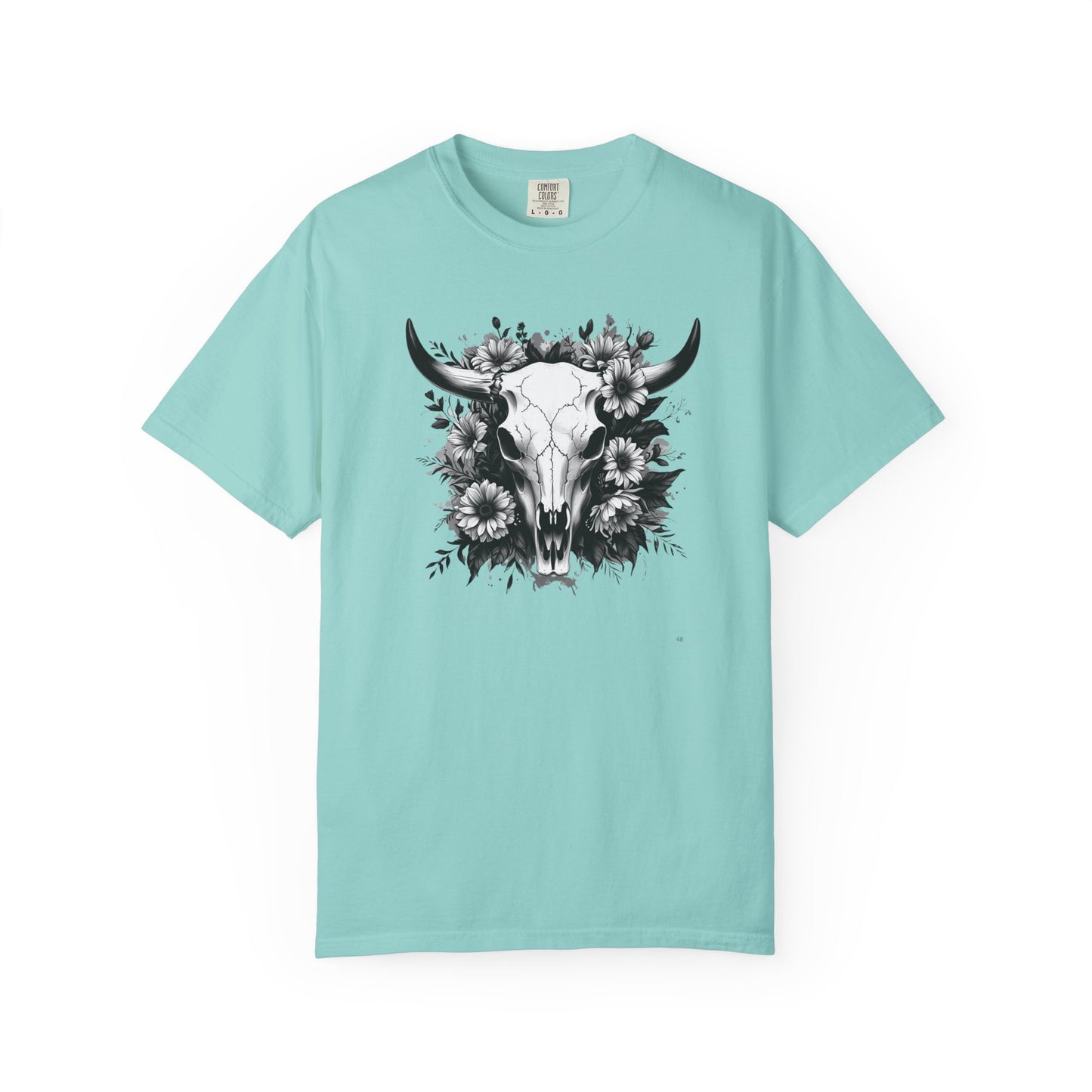 Floral Cow Skull