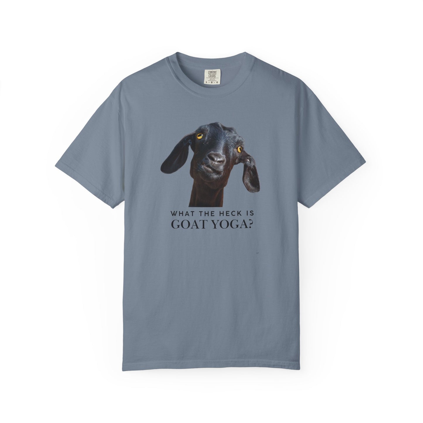 What the Heck Is Goat Yoga? – Funny Goat Lover T-Shirt | Farm & Yoga Humor Tee