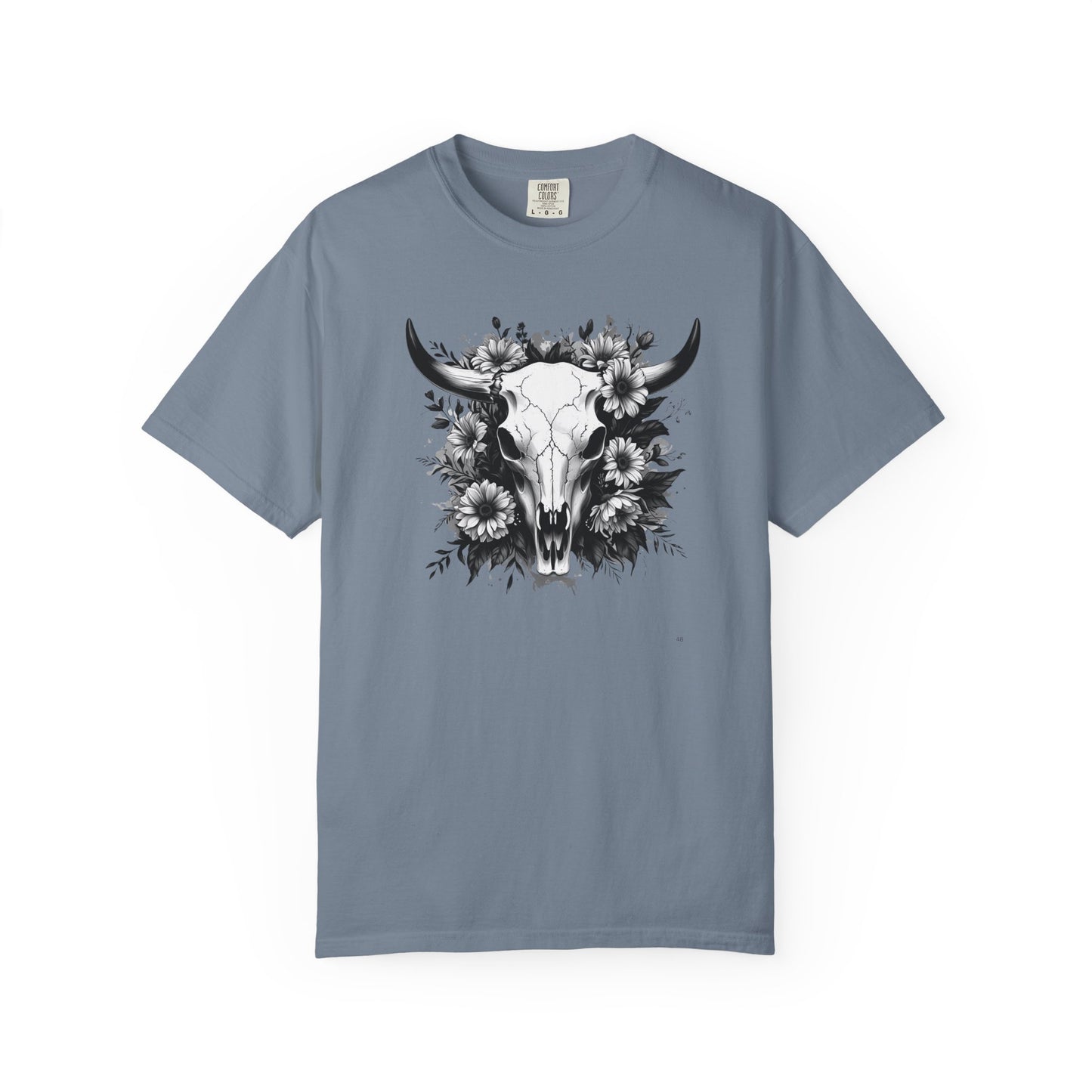 Floral Cow Skull