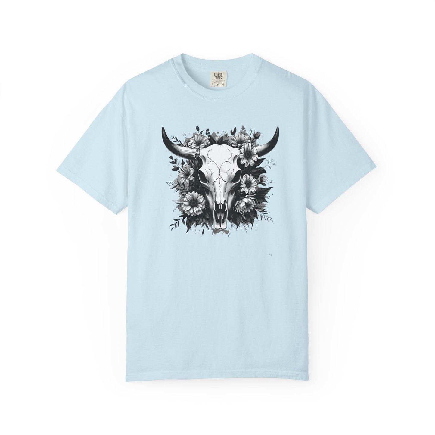 Floral Cow Skull