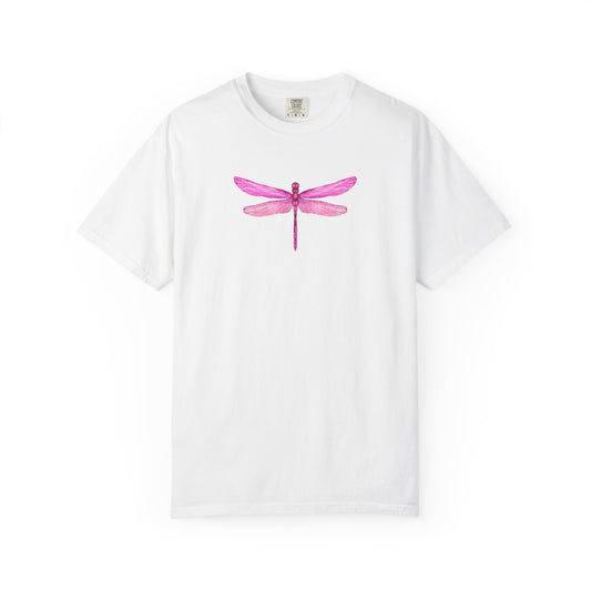 Bright Iridescent Pink Dragonfly