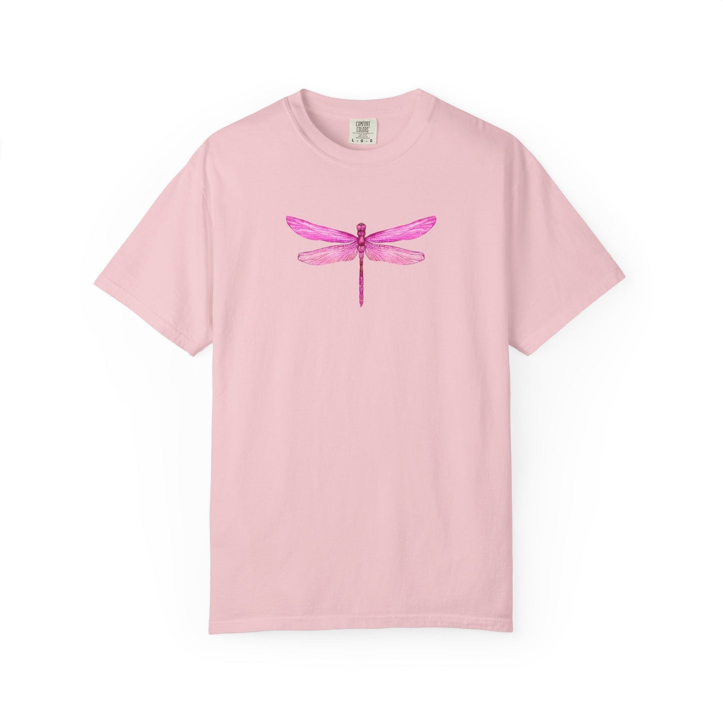 Bright Iridescent Pink Dragonfly