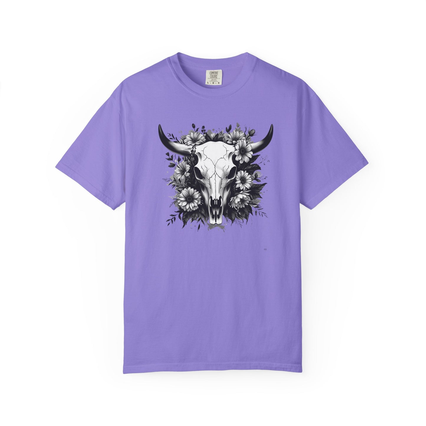 Floral Cow Skull