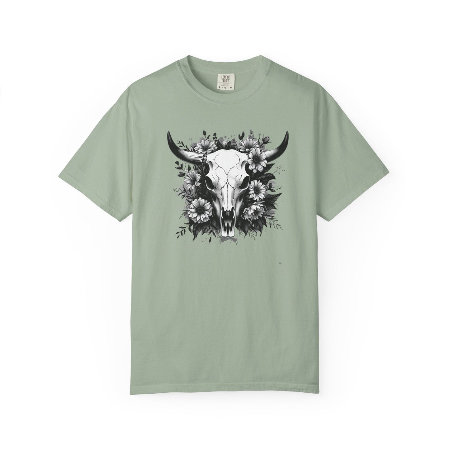 Floral Cow Skull