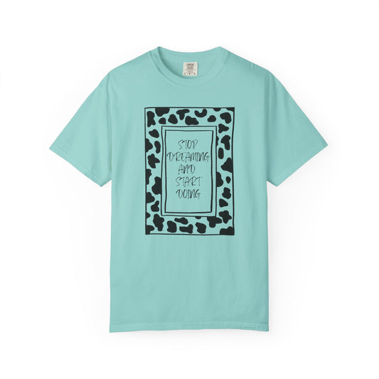 Stop Dreaming and Start Doing - Cow Print Frame