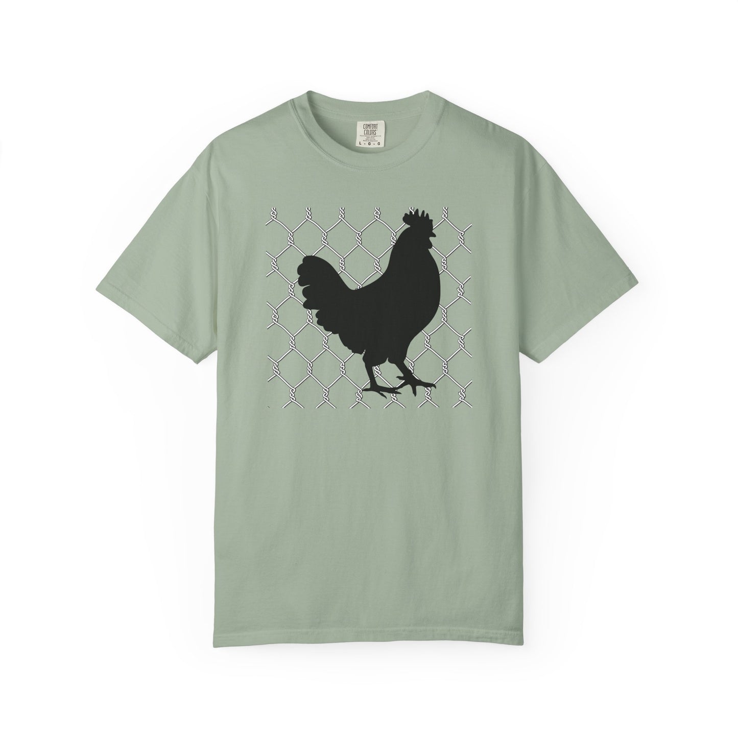 Black Rooster Chicken Wire