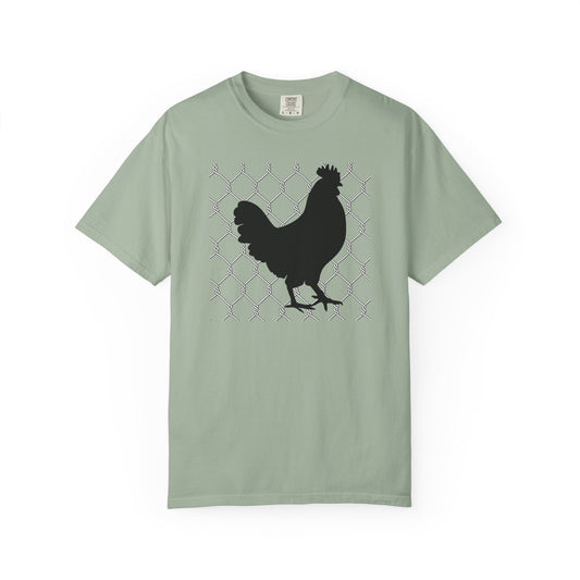 Black Rooster Chicken Wire