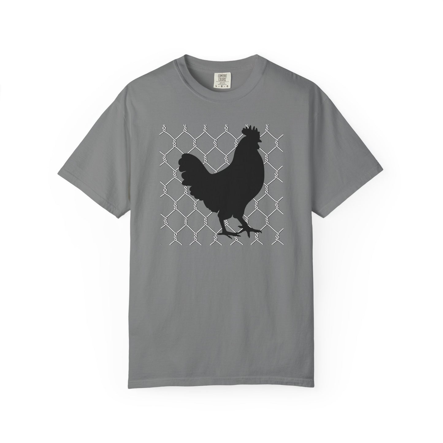 Black Rooster Chicken Wire