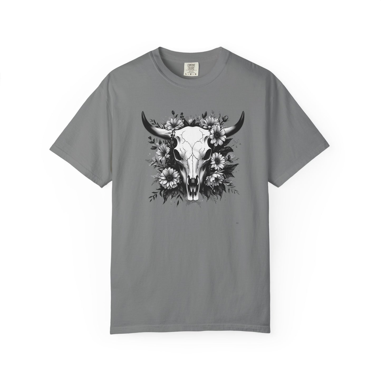 Floral Cow Skull