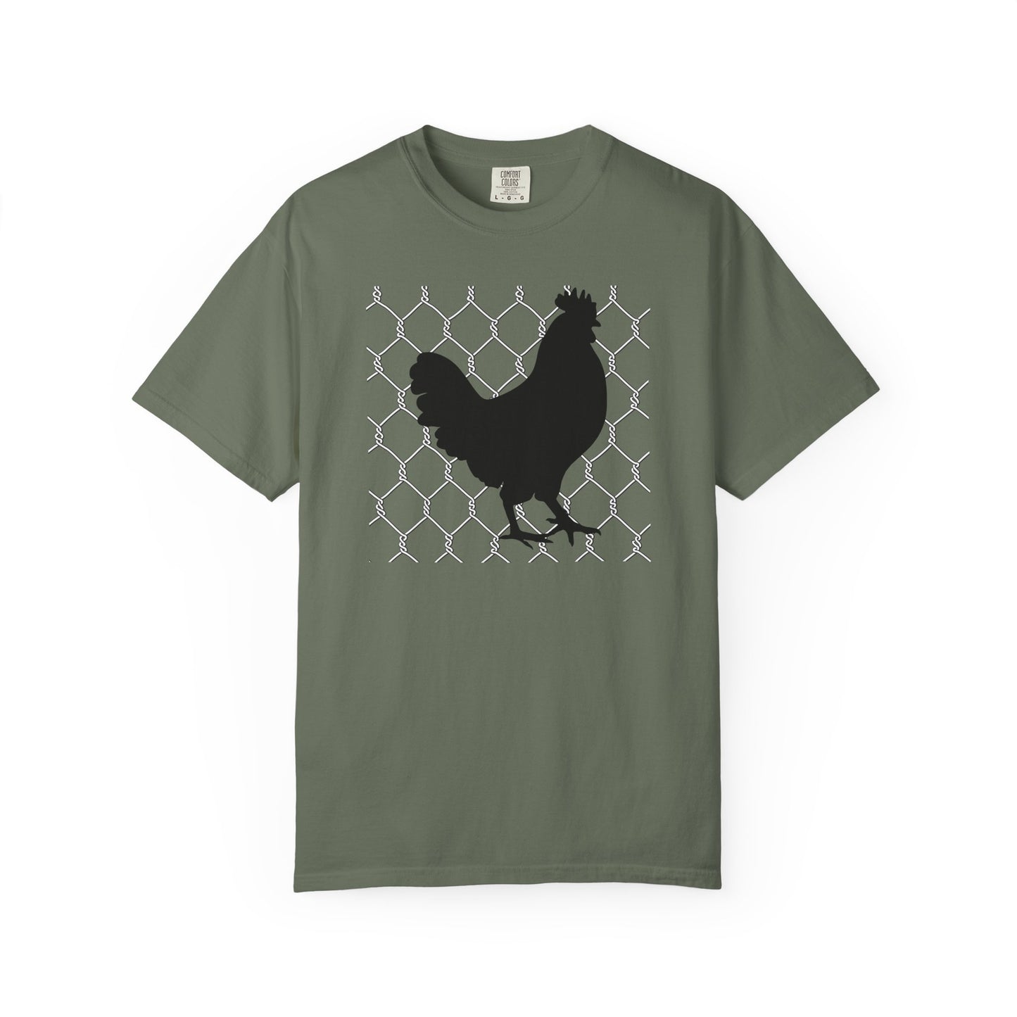 Black Rooster Chicken Wire