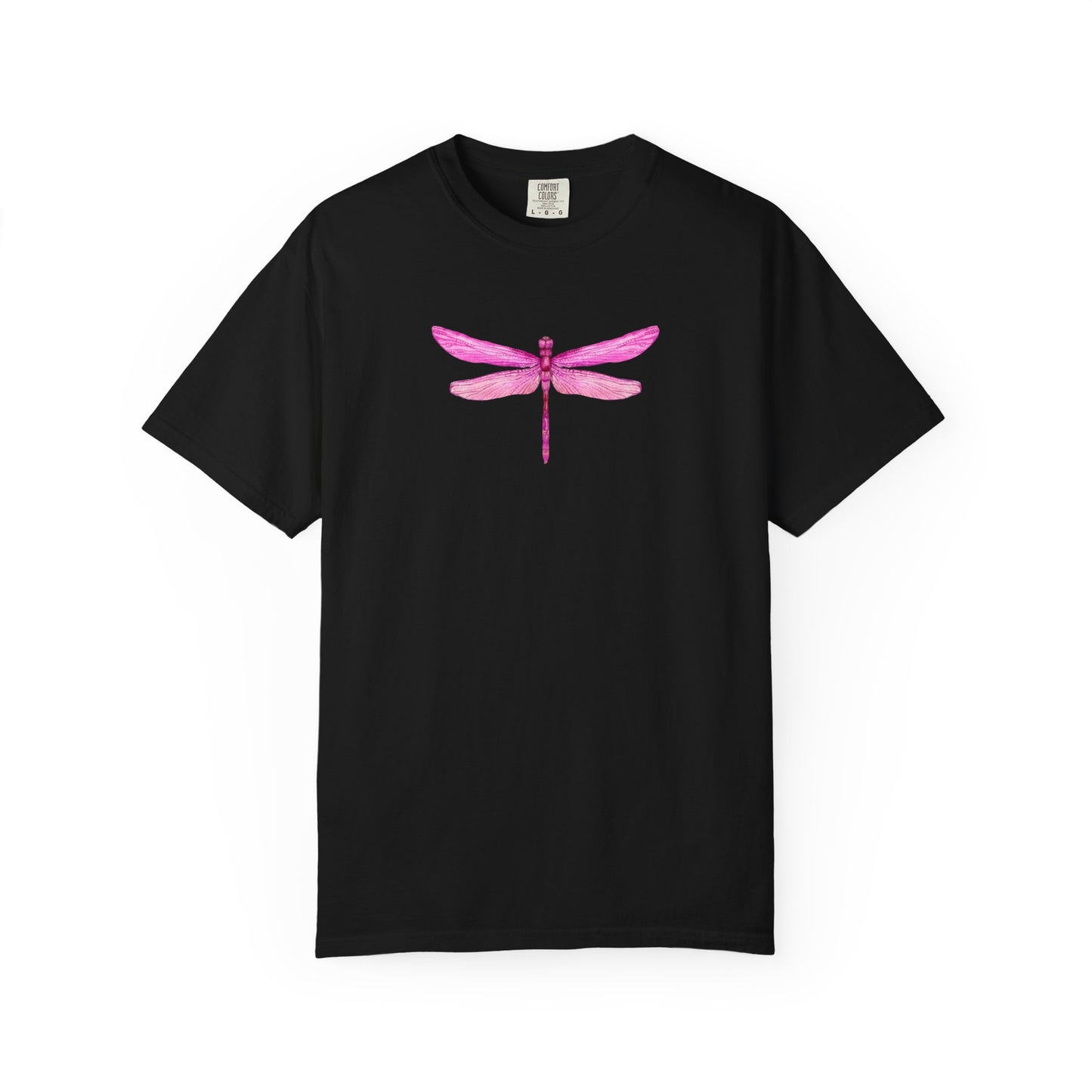 Bright Iridescent Pink Dragonfly