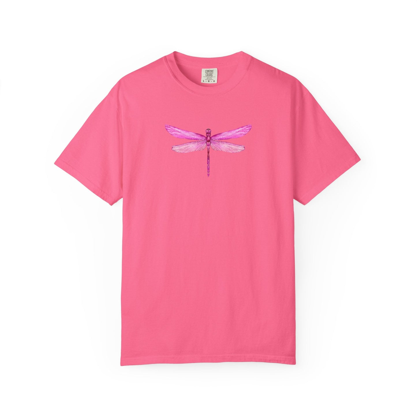 Bright Iridescent Pink Dragonfly