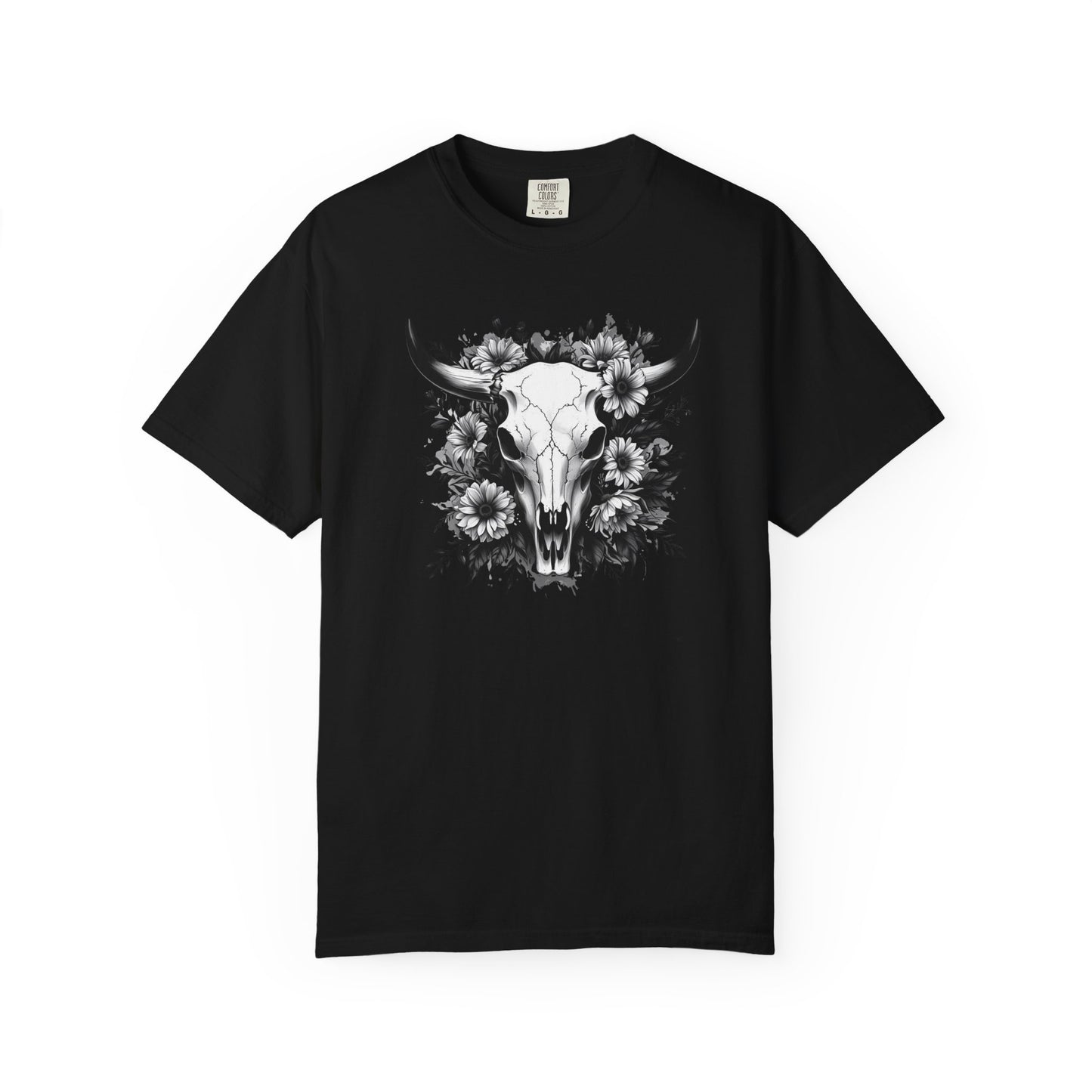 Floral Cow Skull