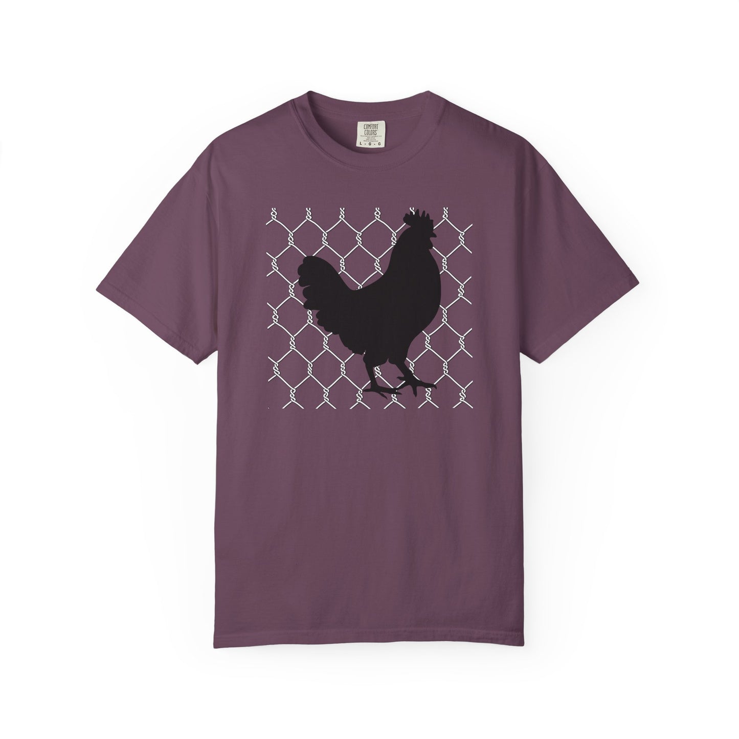 Black Rooster Chicken Wire
