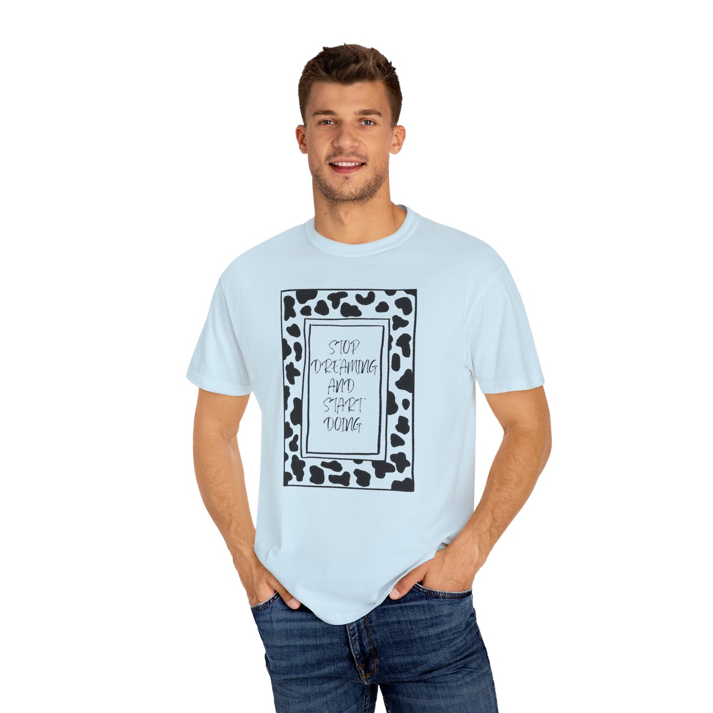 Stop Dreaming and Start Doing - Cow Print Frame