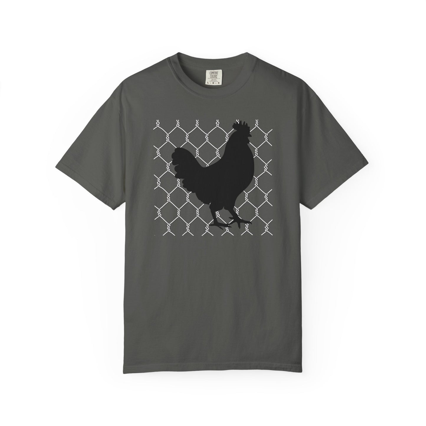 Black Rooster Chicken Wire