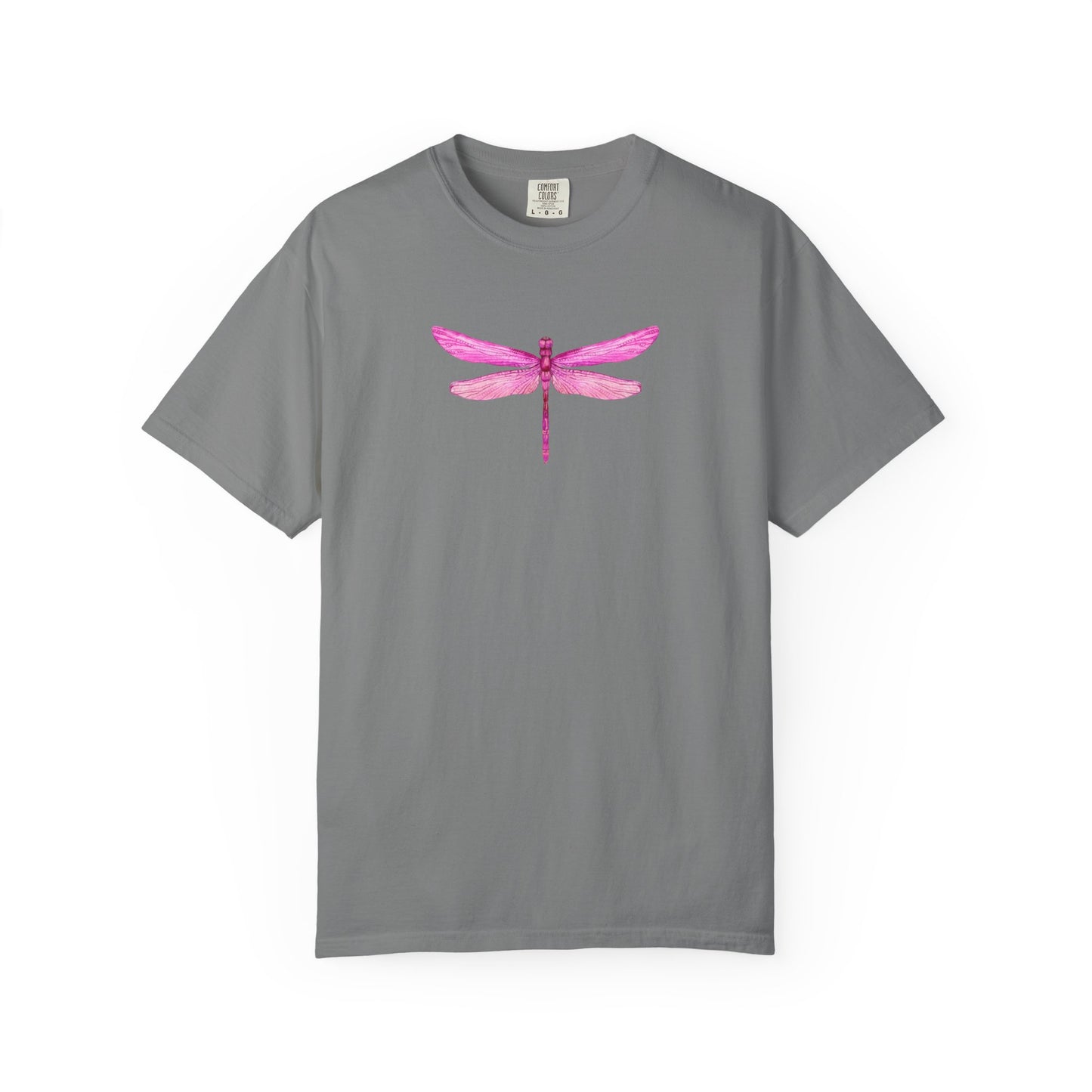 Bright Iridescent Pink Dragonfly