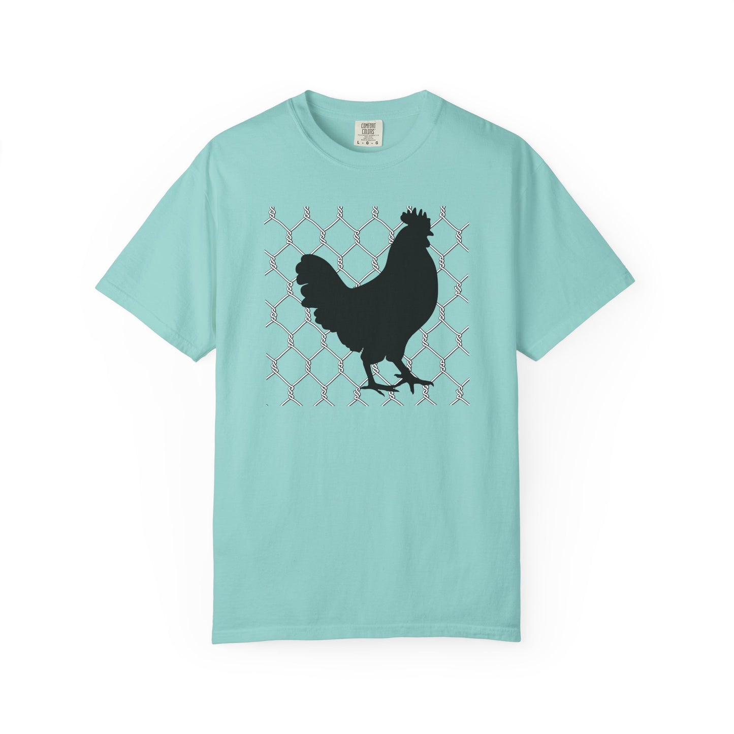 Black Rooster Chicken Wire