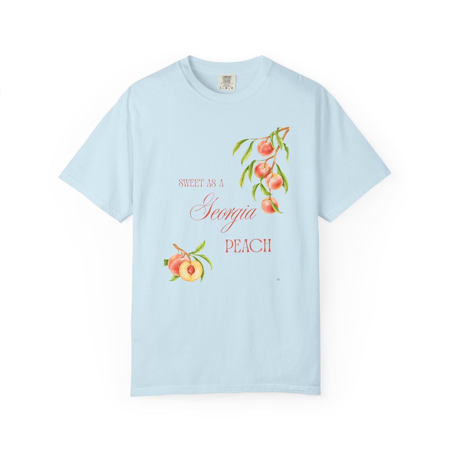 Sweet as a Georgia Peach – Watercolor Peaches on Branches T-Shirt | Southern Charm Tee