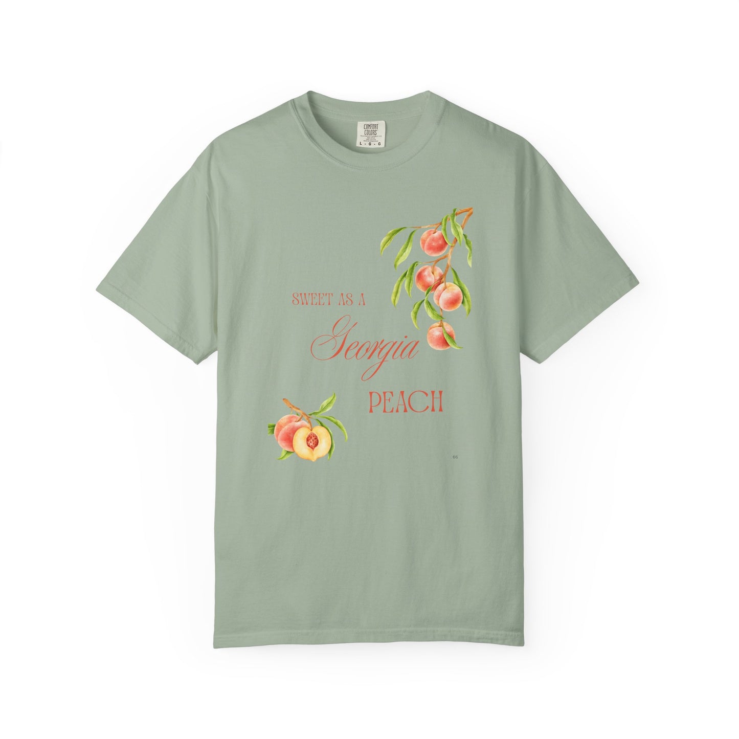 Sweet as a Georgia Peach – Watercolor Peaches on Branches T-Shirt | Southern Charm Tee
