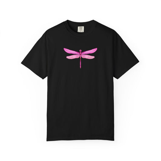 Bright Iridescent Pink Dragonfly